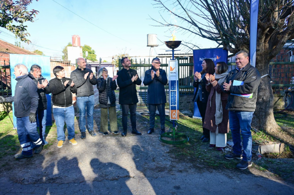 Sujarchuk inauguró una red de gas paralizada por el gobierno&nbsp;nacional