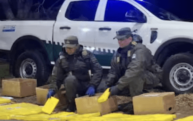 Secuestran 172 kilos de cocaína en Chaco y detienen a cinco integrantes de una banda&nbsp;narco