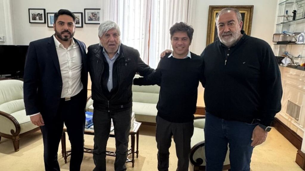 Héctor Daer y Hugo Moyano se reunieron con Kicillof y ratificaron su apoyo rumbo a las&nbsp;elecciones